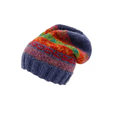 Fair Isle Slouchy Beanie
