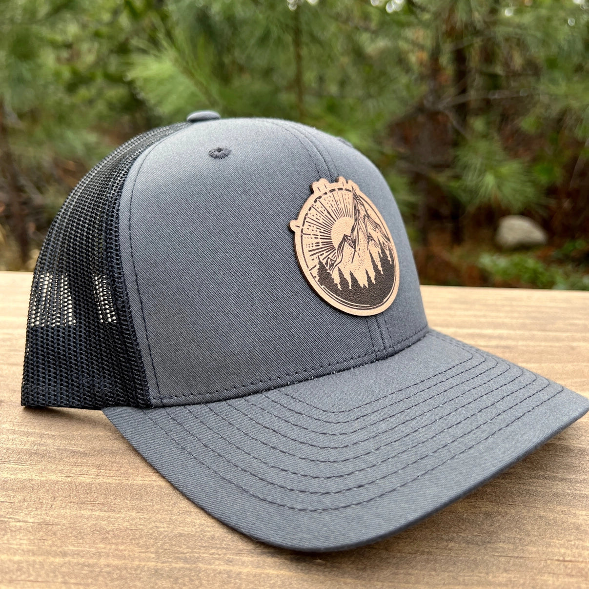 Mountain Sun Baseball Hat - Charcoal