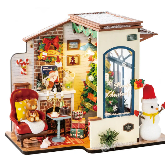 DIY Miniature Christmas Snow House