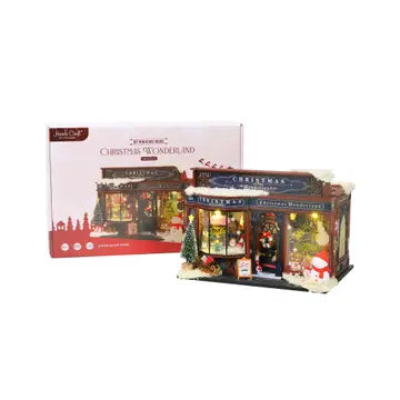 DIY Miniature Book Nook Kit: Christmas Wonderland