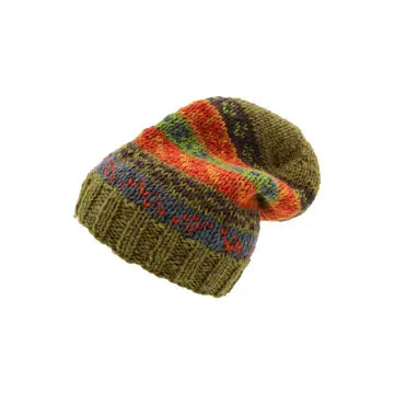 Fair Isle Slouchy Beanie