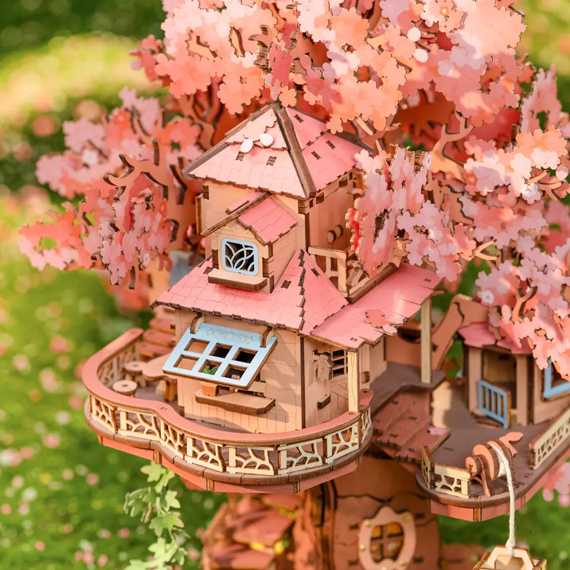 Sakura Tree House DIY Wood Puzzle