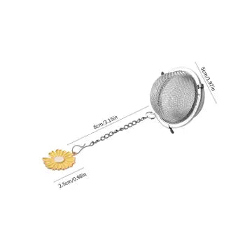 Tea Infuser Ball Yellow Daisy