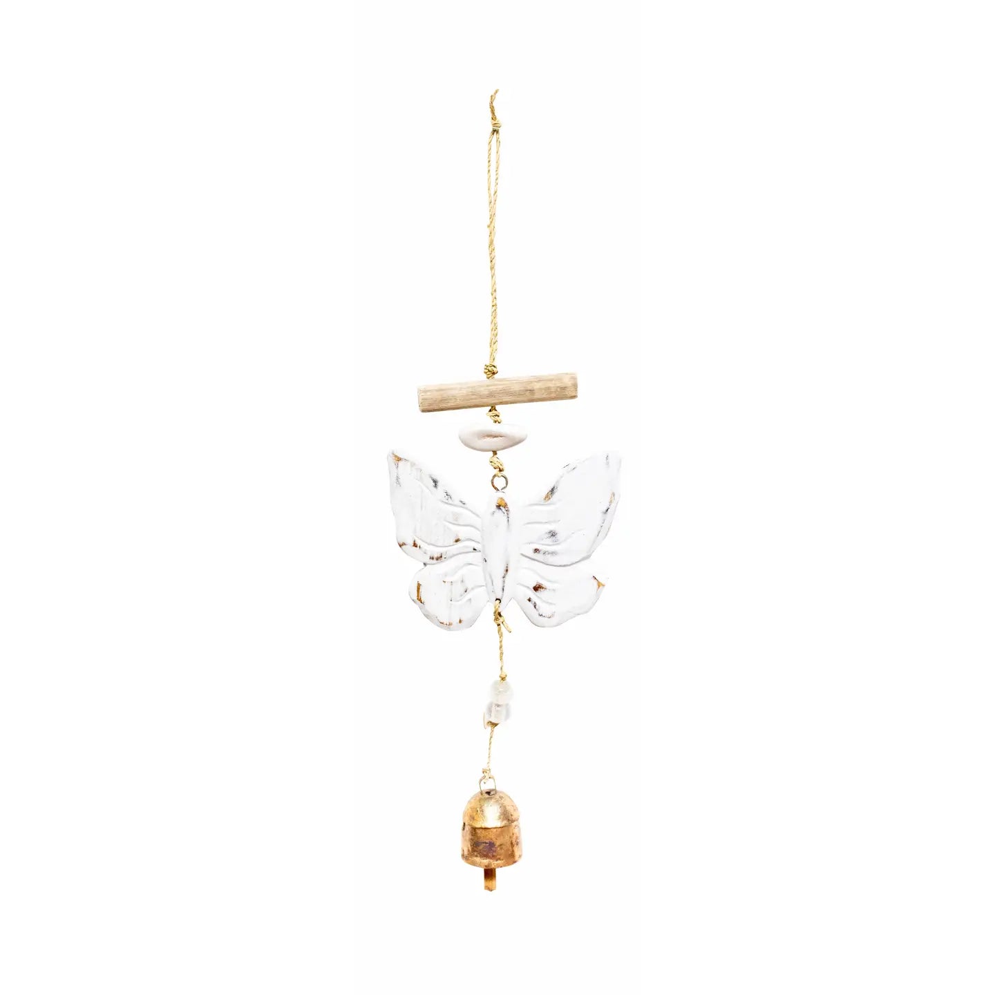 Lone Butterfly Beaded Chime