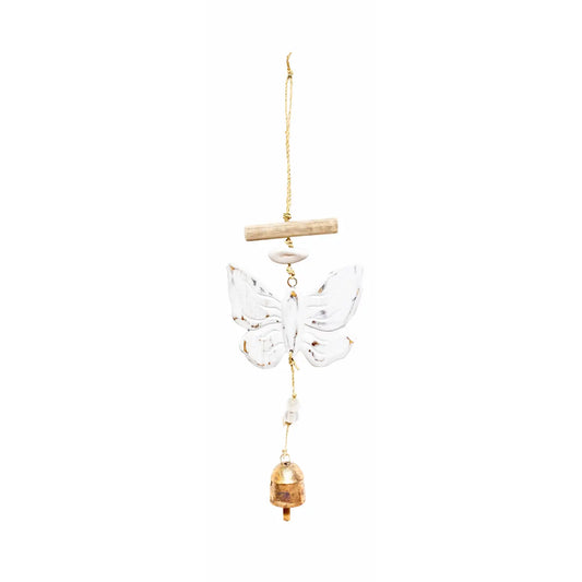 Lone Butterfly Beaded Chime