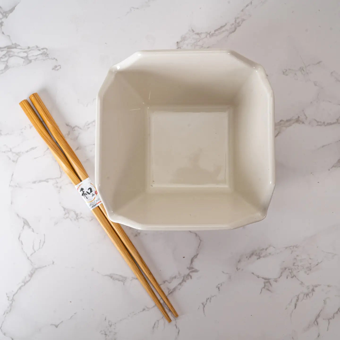 Lucky Cat Takeout Box Bowl with Chopsticks