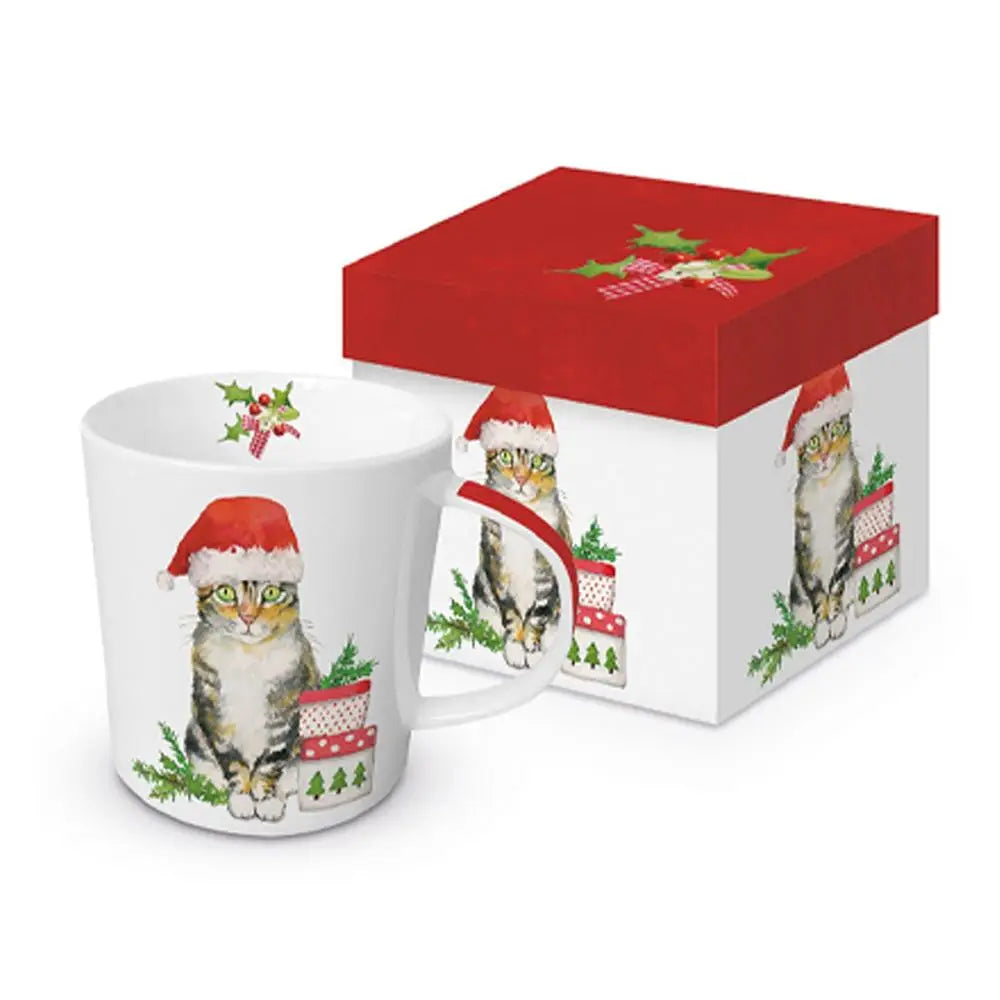 Mug in Box Christmas Kitty