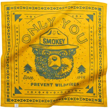 Smokey Bear Bandana Amber Gold