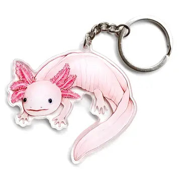 Axolotl Double Sided Acrylic Keychain
