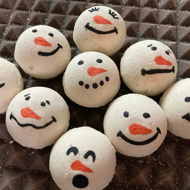 Snowman Goat Milk Bath Bomb