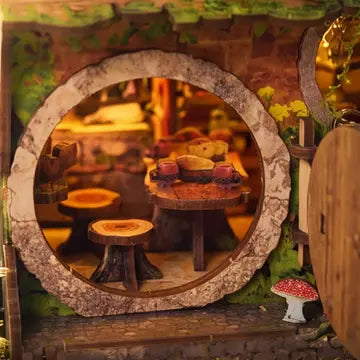 DIY Book Nook Kit Woodland Daisy Cabin