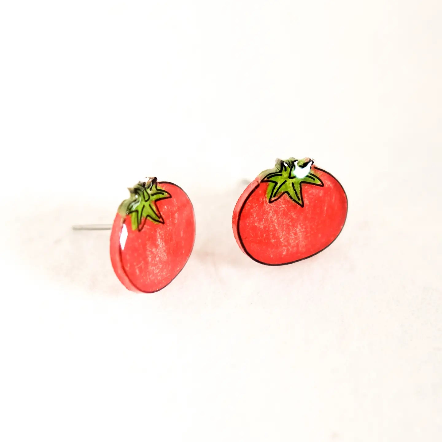 Tomato Stud Earrings