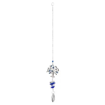 Tree of Life Evil Eye Hanging Crystal
