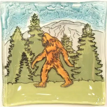 Sasquatch Glass Dish