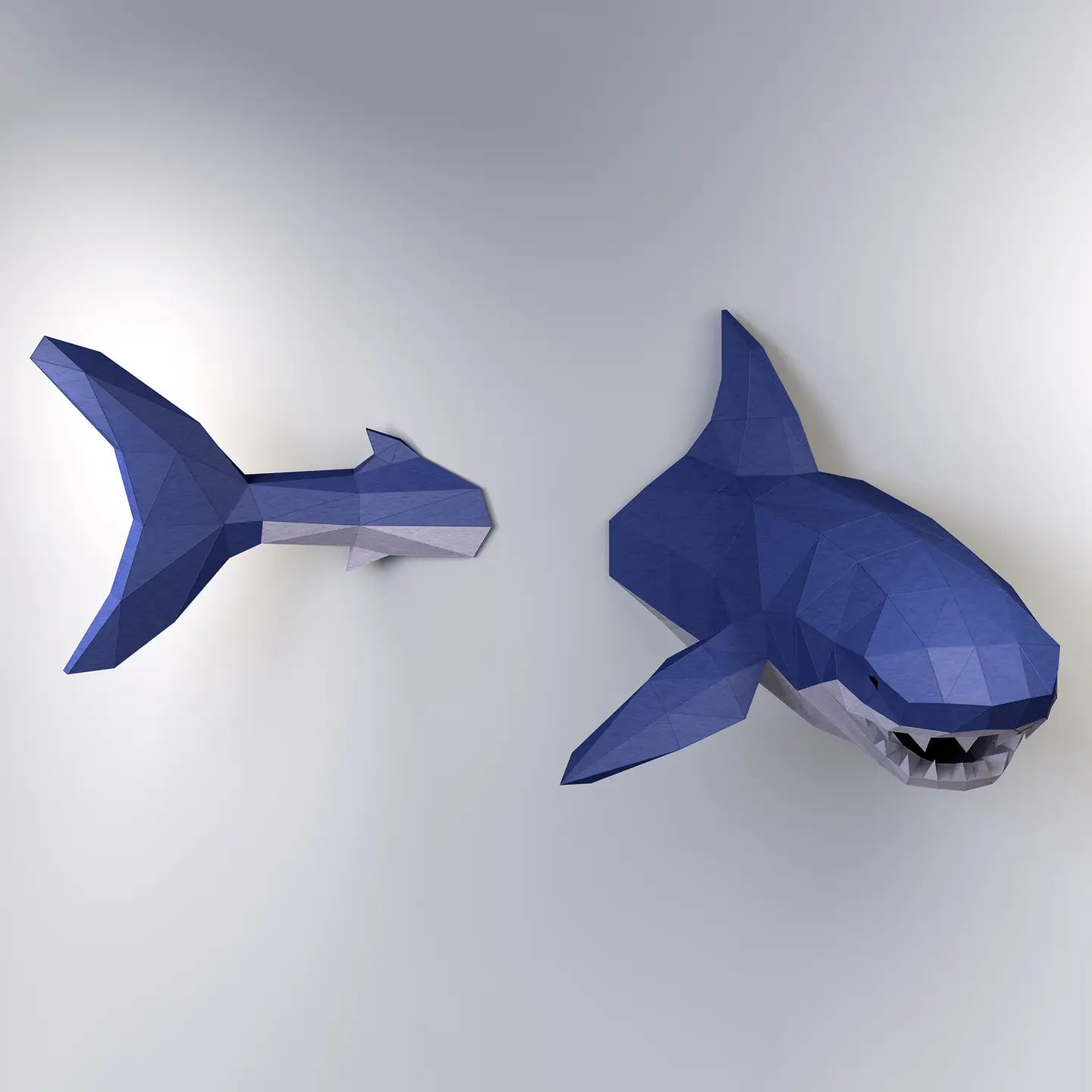 Papercraft Shark Wall Art 3D Origami