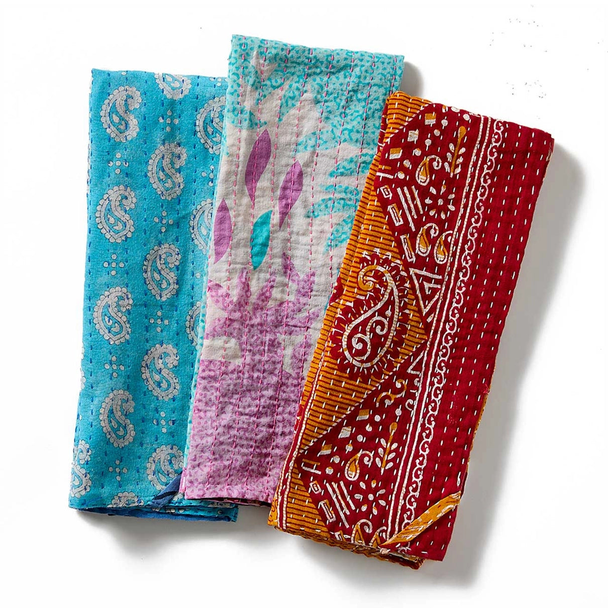 Kantha Dishtowels set/3