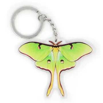 Luna Moth Double Sided Acrylic Keychain