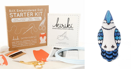 Embroidery Starter Kit - Blue Jay