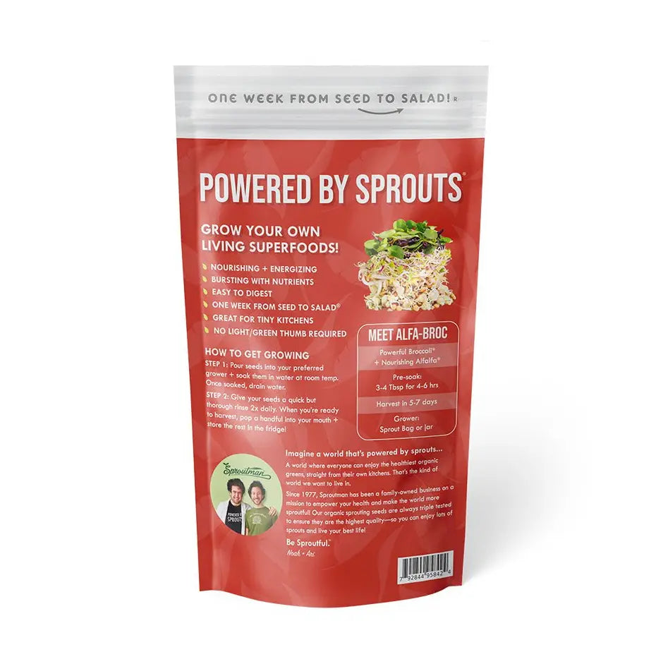 Organic Alfa-Broc Sprouting Seeds 8oz