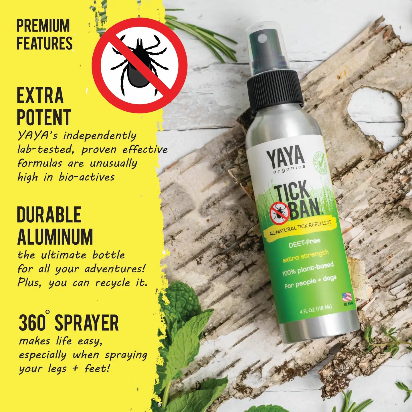 Tick Ban All Natural Tick Repellent 4 oz