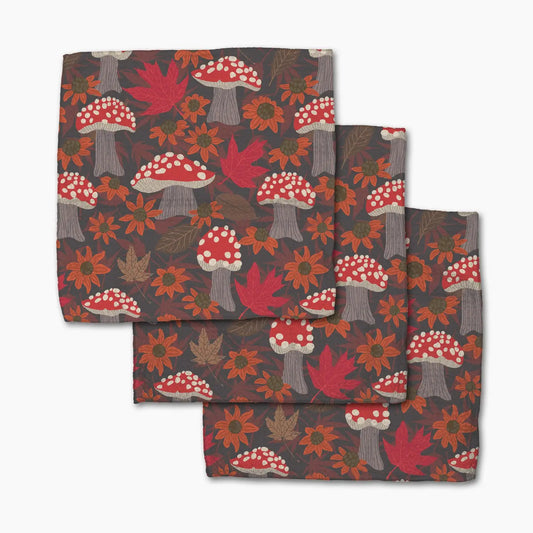 Geometry Dishcloth Pack: Mushroom Forest