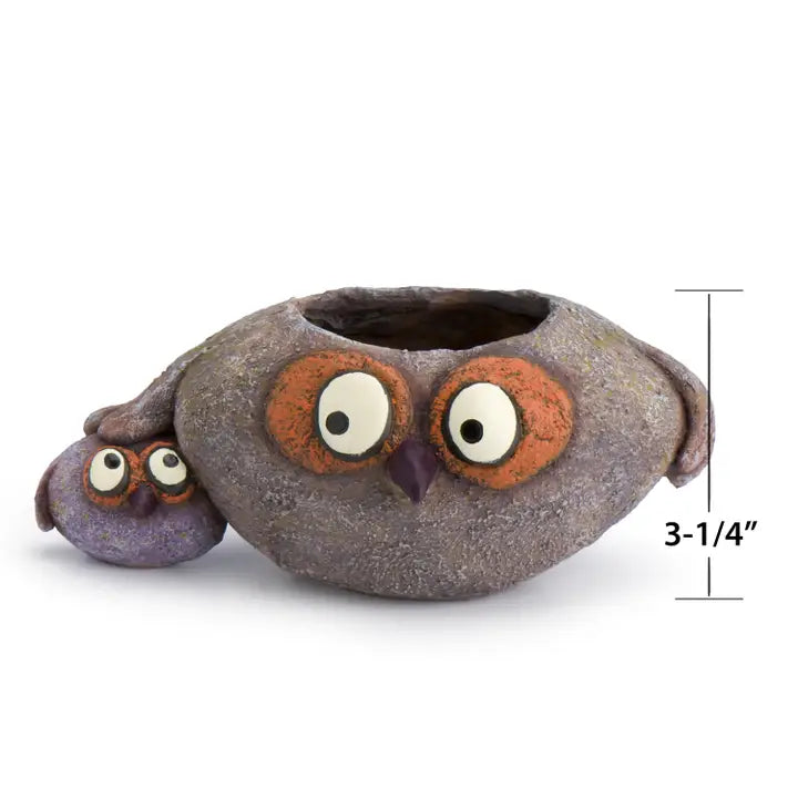 Papaw and Chip Owl Planter