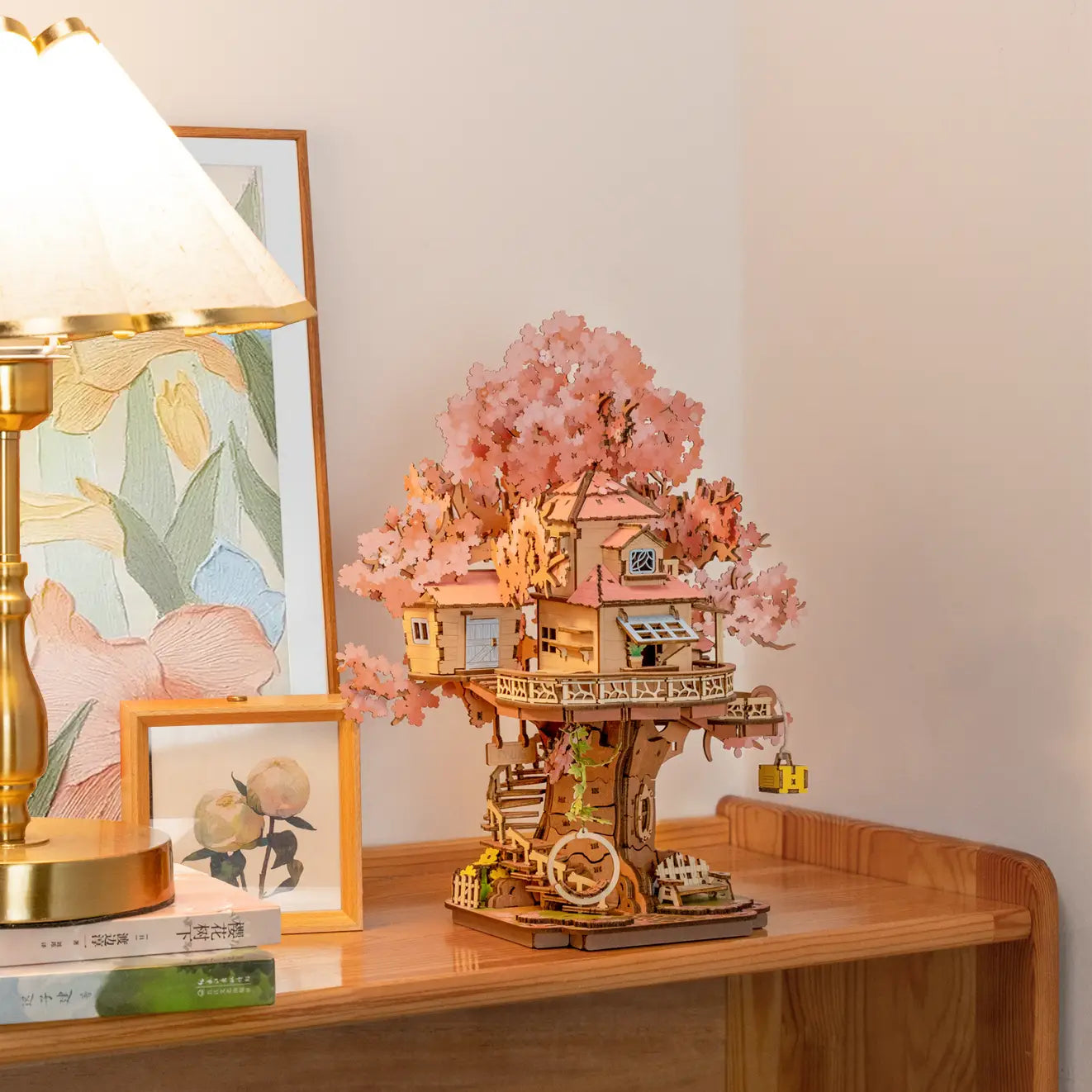 Sakura Tree House DIY Wood Puzzle