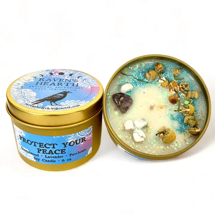Protect Your Peace Candle - Sandalwood, Lavender & Patchouli