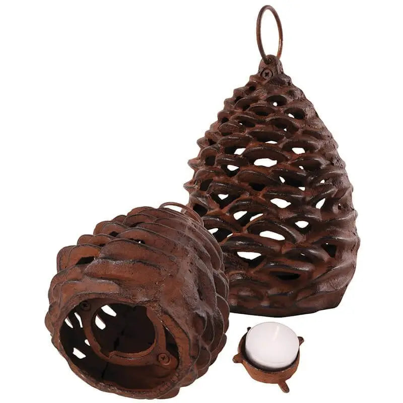 Cast Iron Pinecone Votive Holder - Small