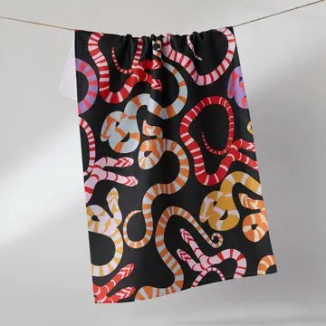 Geometry Tea Towel: Serpentine Riot