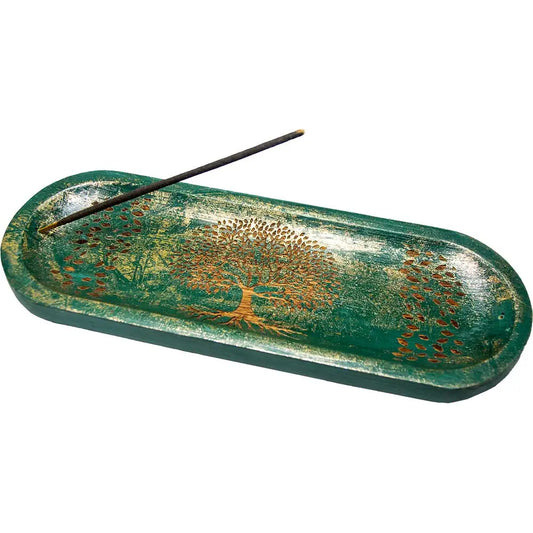 Mango Wood Tree Incense Holder
