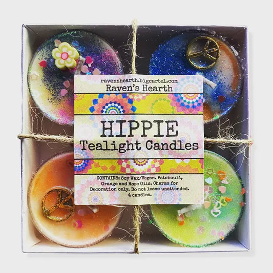 Hippie Tealights - Patchouli & Rose