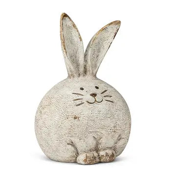 Small Fat Rabbit Antique White 6.25"