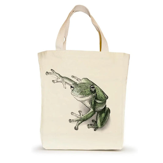 Frog Canvas Tote
