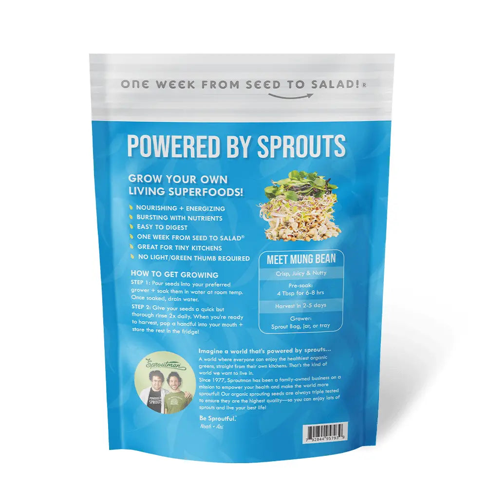 Organic Mung Bean Sprouting Seeds