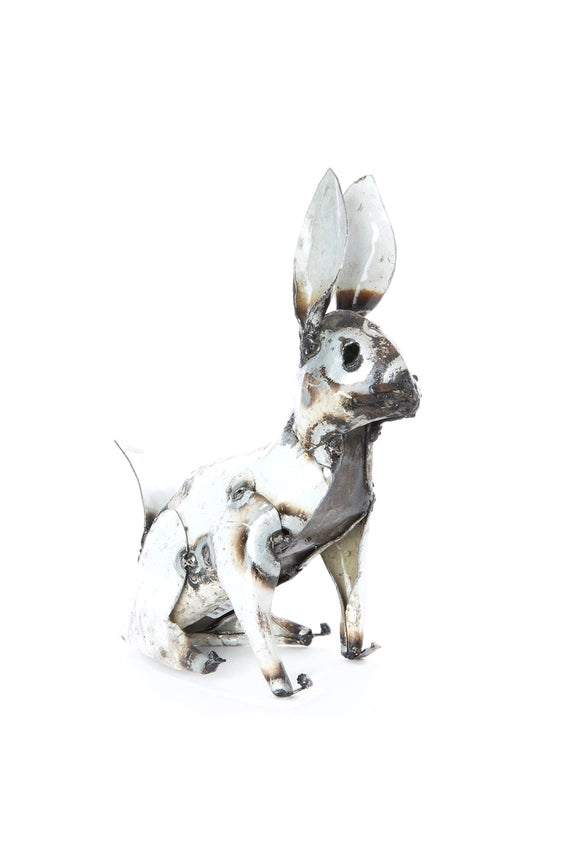 Recycled Oil Drum White Rabbit