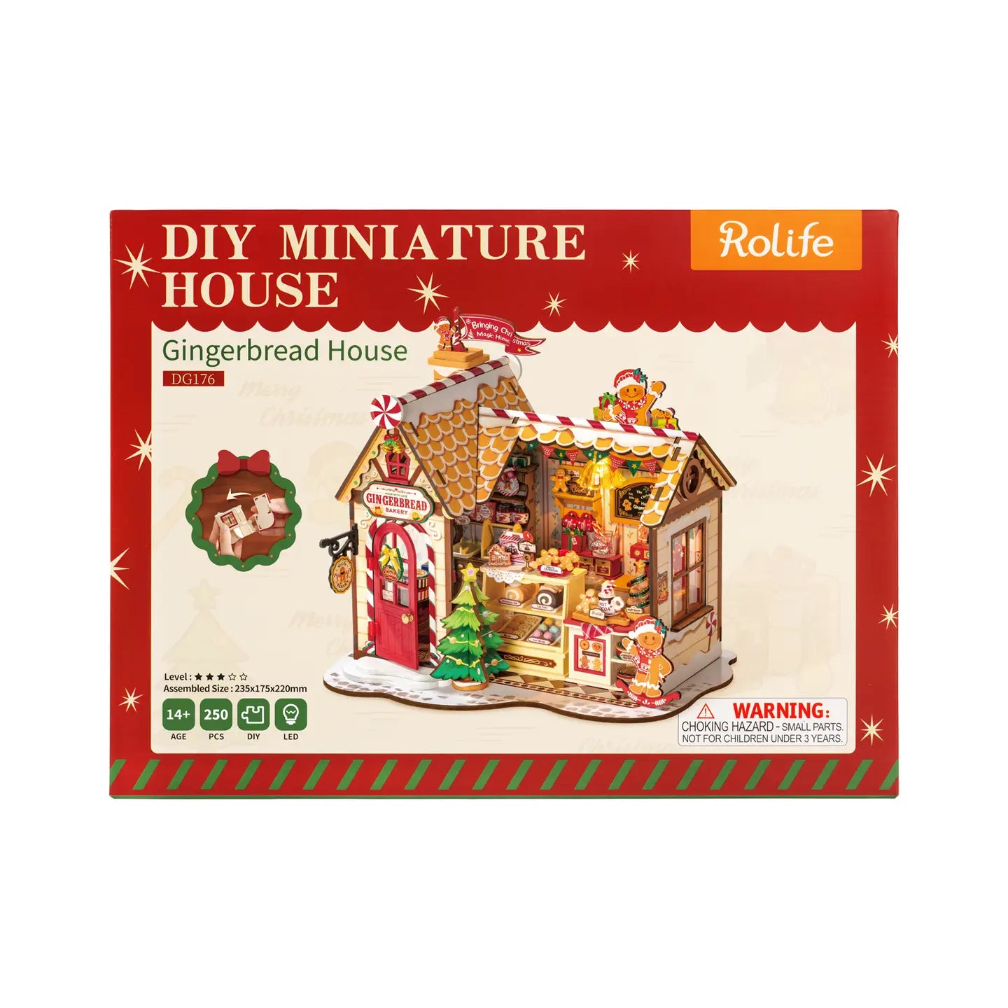 DIY Miniature Christmas Gingerbread House