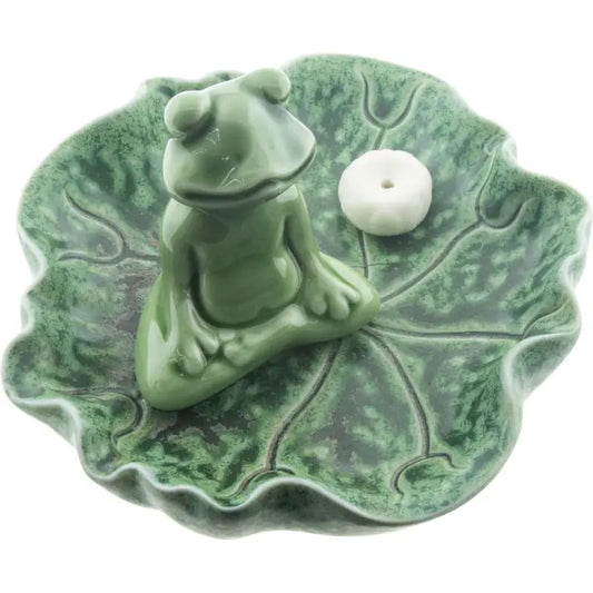 Meditating Frog Incense Holder