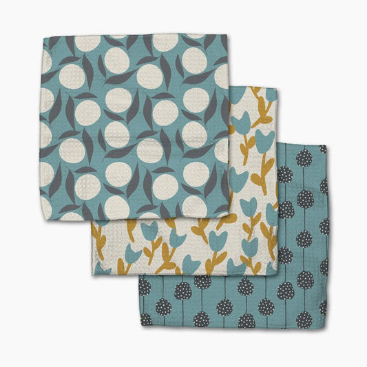 Geometry Dishcloth Pack: Polka Dot Blooms