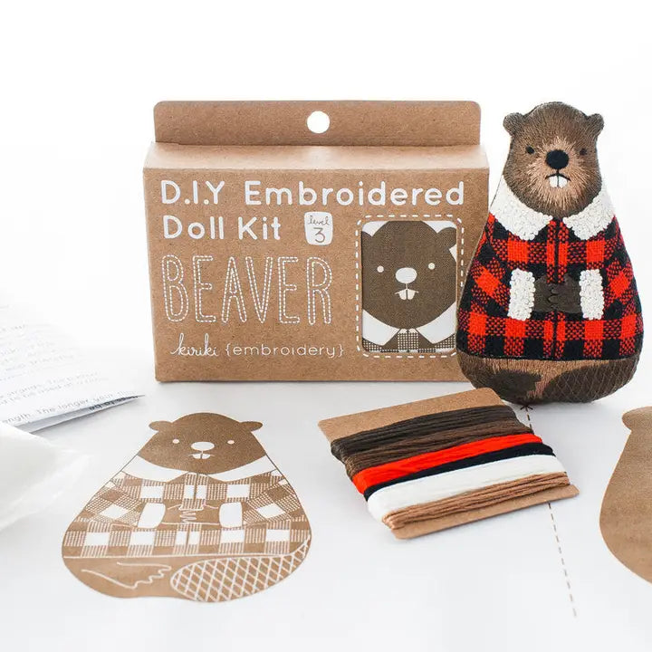 Embroidery Kit - Beaver