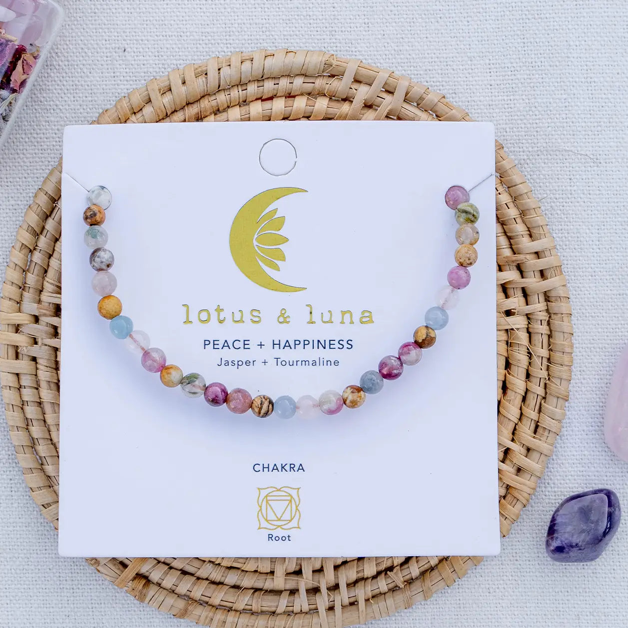 Peace & Happiness 4mm Healing Necklace