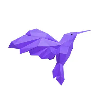 Papercraft Hummingbirds Wall Art 3D Origami