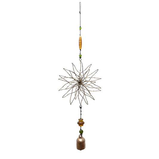 Wired Flower Beaded Chime