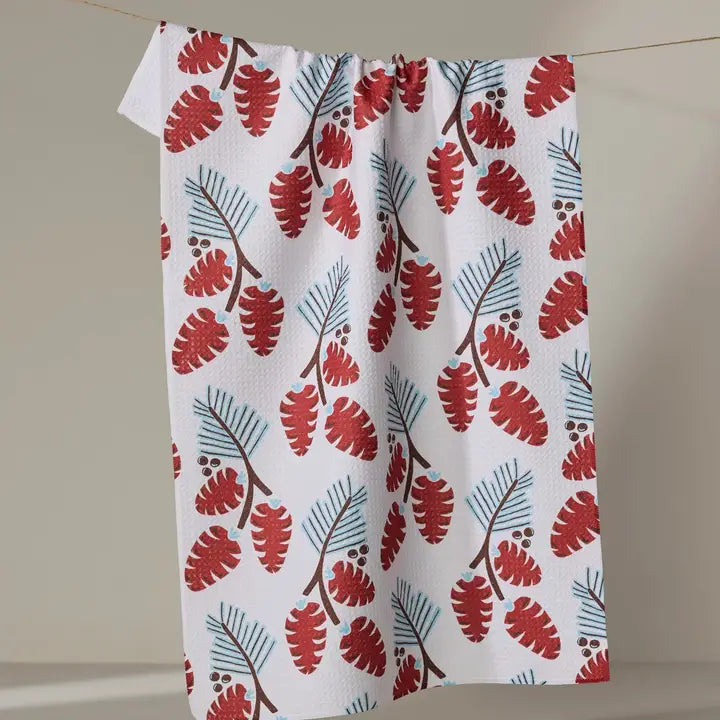 Geometry Tea Towel: Winter Forage