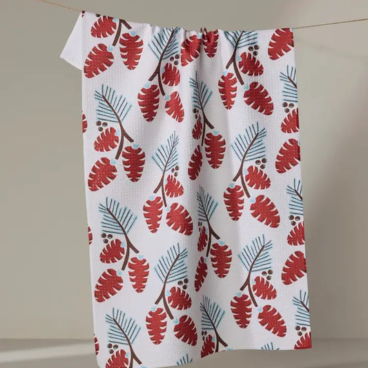 Geometry Tea Towel: Winter Forage