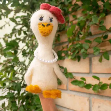 Felt Duck Couple Finger Puppet set/2
