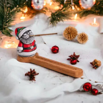 Santa Figure Incense Stick Holder Winter Noel