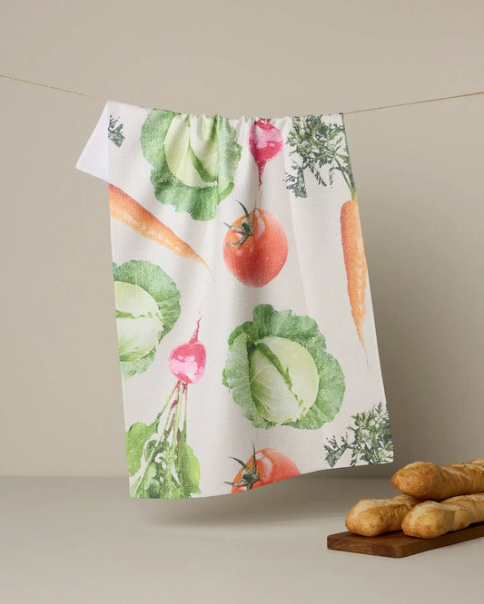 Geometry Tea Towel: Spring Produce