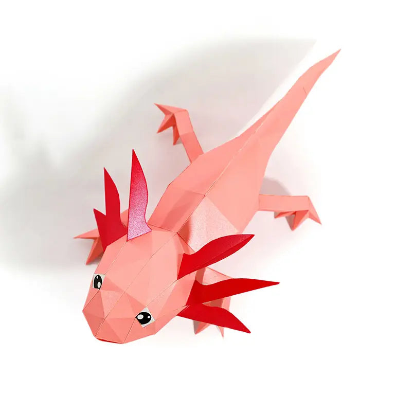 Papercraft Axolotl 3D Origami