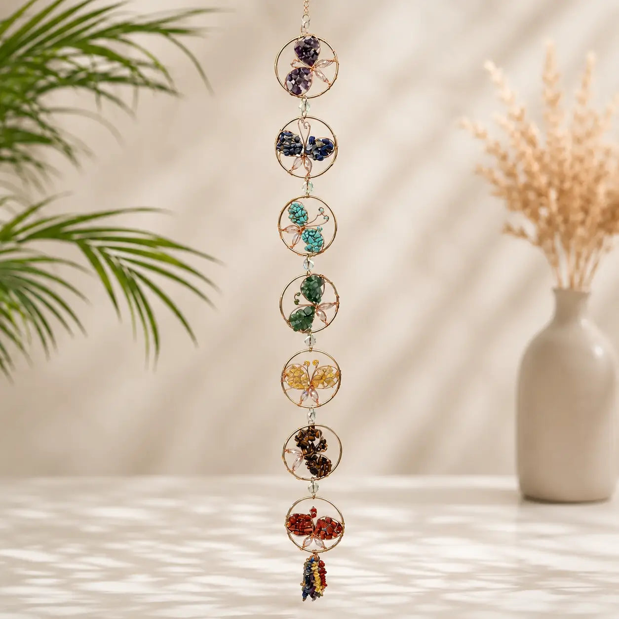 Butterfly Chakra Crystal Suncatcher